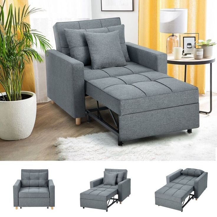 Adjustable 3 fold sofa cum bed